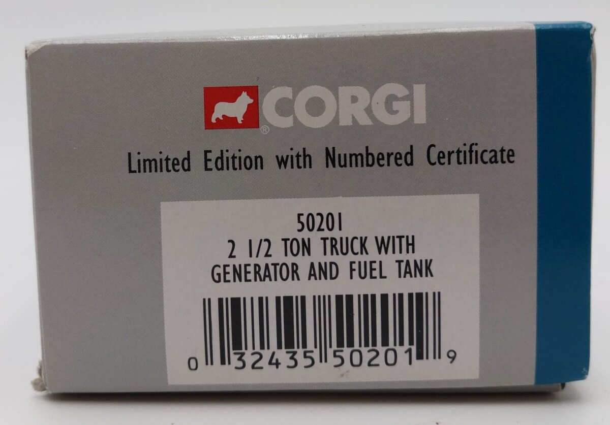 Corgi 50201 1:50 2 1/2 Ton Texaco Truck W/Generator & Fuel Tank EX/Box