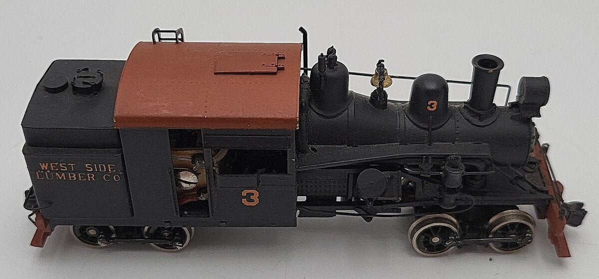 Westside Model Co. HO Scale Brass West Side Lumber Company Steam Locomotive #3 EX