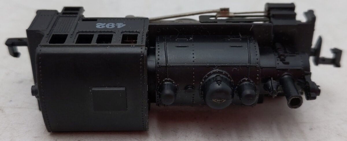 Model Power N Scale Powered Steam Locomotive #492 VG