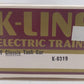 K-Line K6319 O Gauge KATY Classic Single Dome Tank Car EX/Box