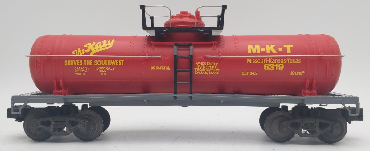 K-Line K6319 O Gauge KATY Classic Single Dome Tank Car EX/Box