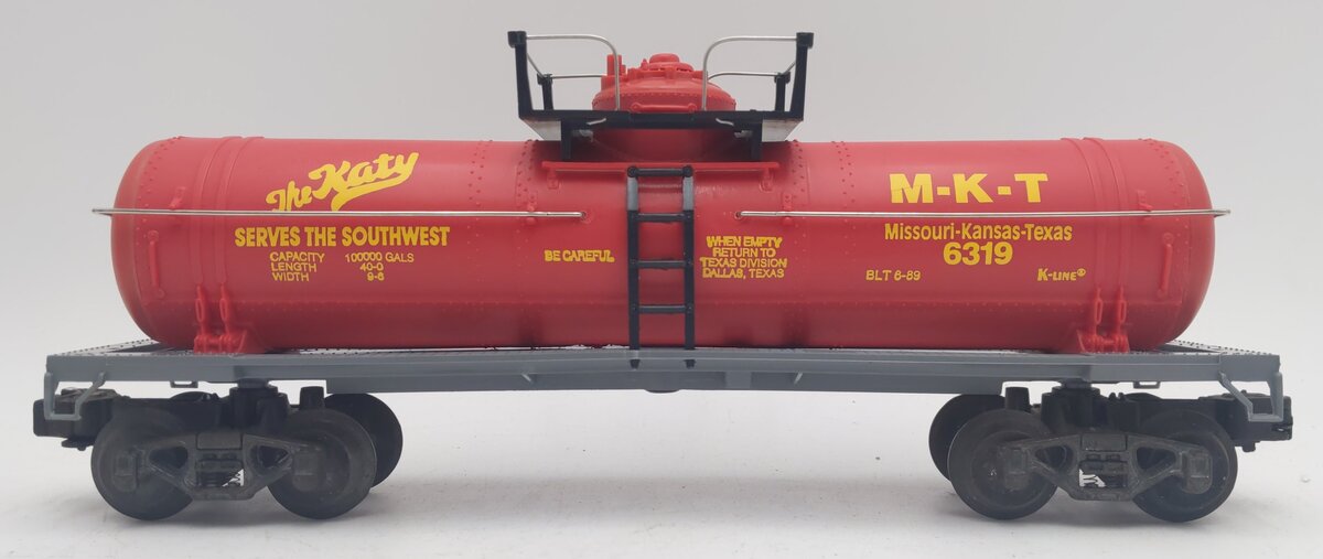 K-Line K6319 O Gauge KATY Classic Single Dome Tank Car EX/Box