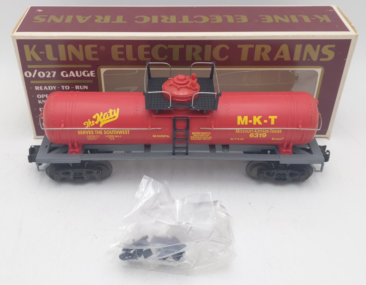 K-Line K6319 O Gauge KATY Classic Single Dome Tank Car EX/Box