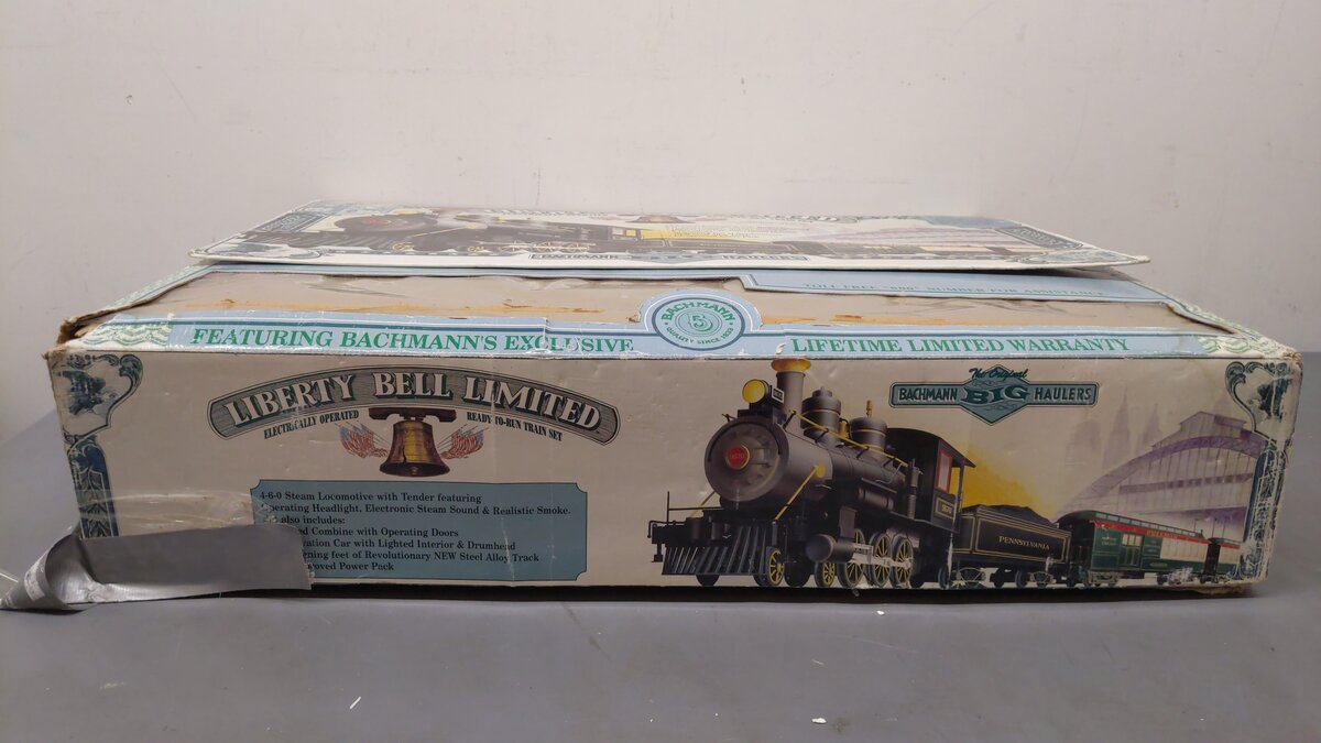 Bachmann 90024 Liberty Bell Limited G Gauge Steam Train Set/Box