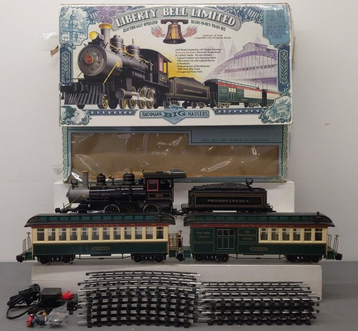 Bachmann 90024 Liberty Bell Limited G Gauge Steam Train Set/Box