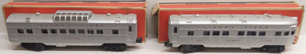 Lionel Vintage O Lionel Lines Passenger Cars 2432, 2436 [2]/Box