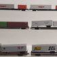 Athearn HO Scale Trailer Flatcars with Containers & Trailers [6] VG