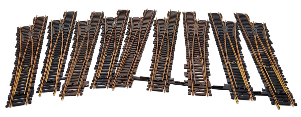 Atlas HO Code 100 #6 LH & RH Turnout Switches [9] VG