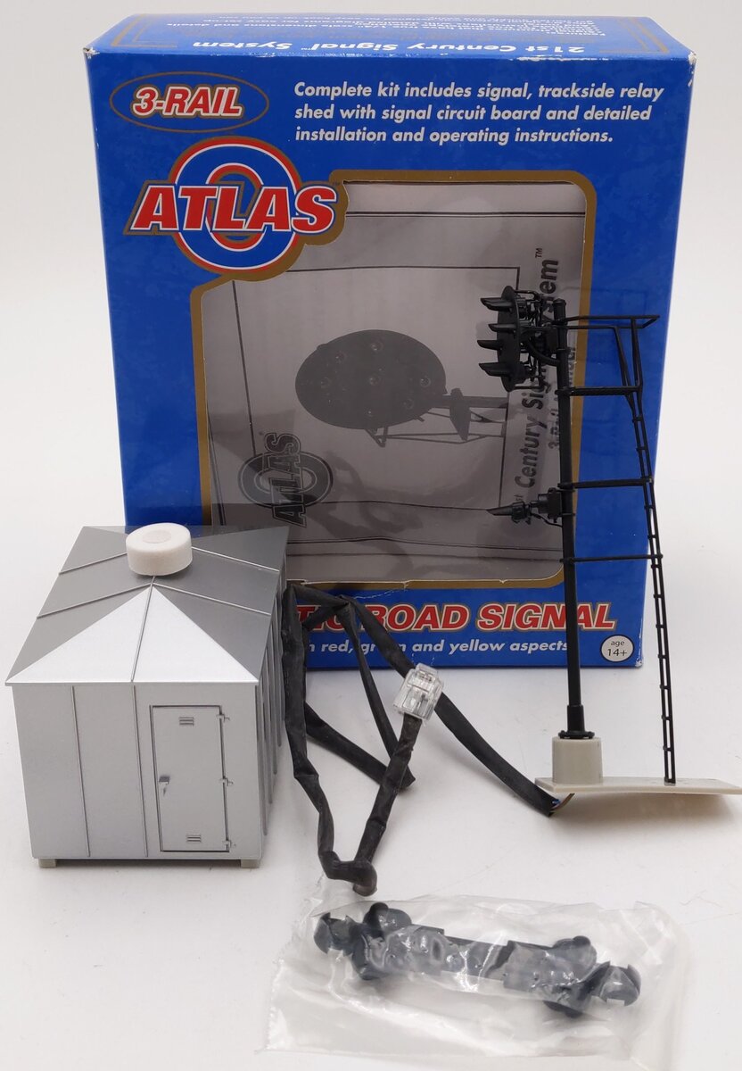 Atlas 6911 O Scale Clear Position Light W/Red,Green & Yellow Signal (3 Rail) Kit VG/Box