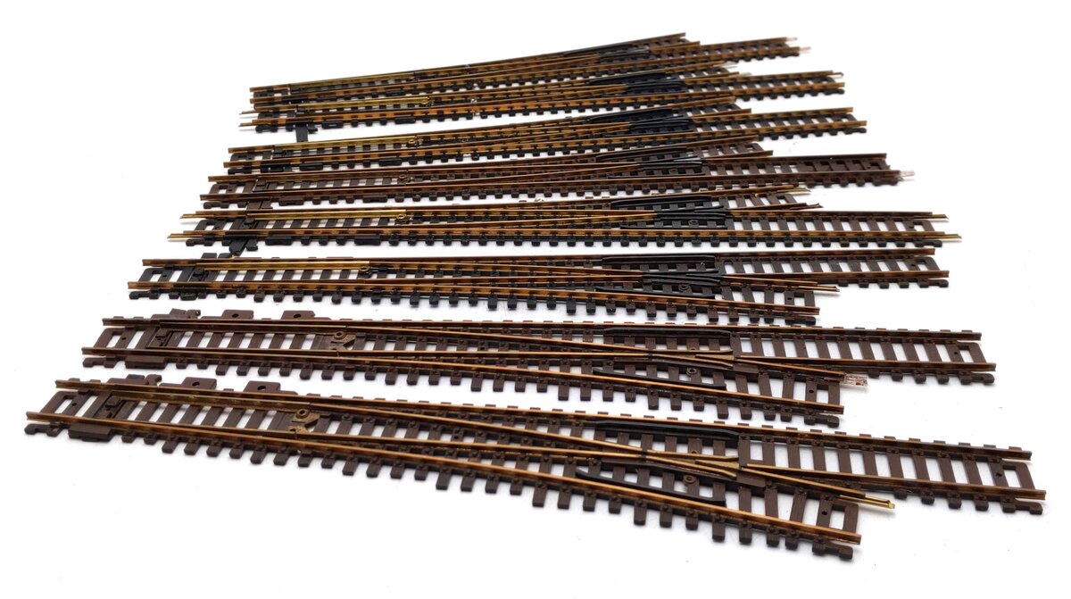 Atlas HO Code 100 #6 LH & RH Turnout Switches [8] VG