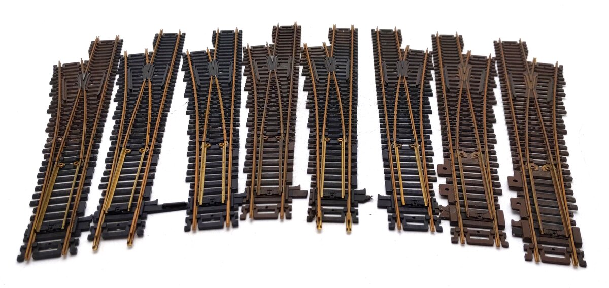Atlas HO Code 100 #6 LH & RH Turnout Switches [8] VG