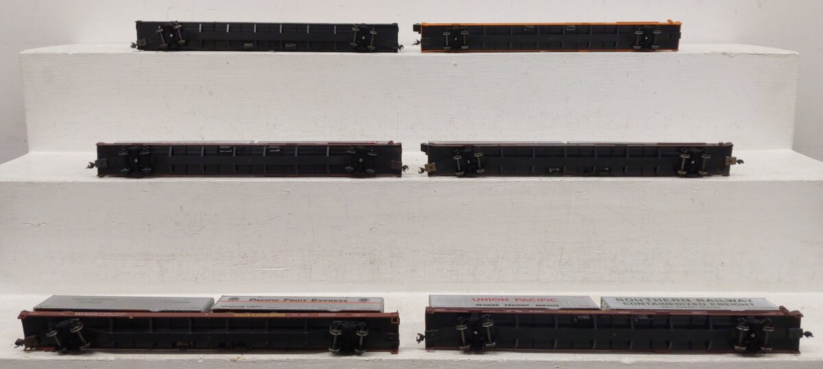 Athearn HO Scale Trailer Flatcar with Trailers & Containers [6] VG