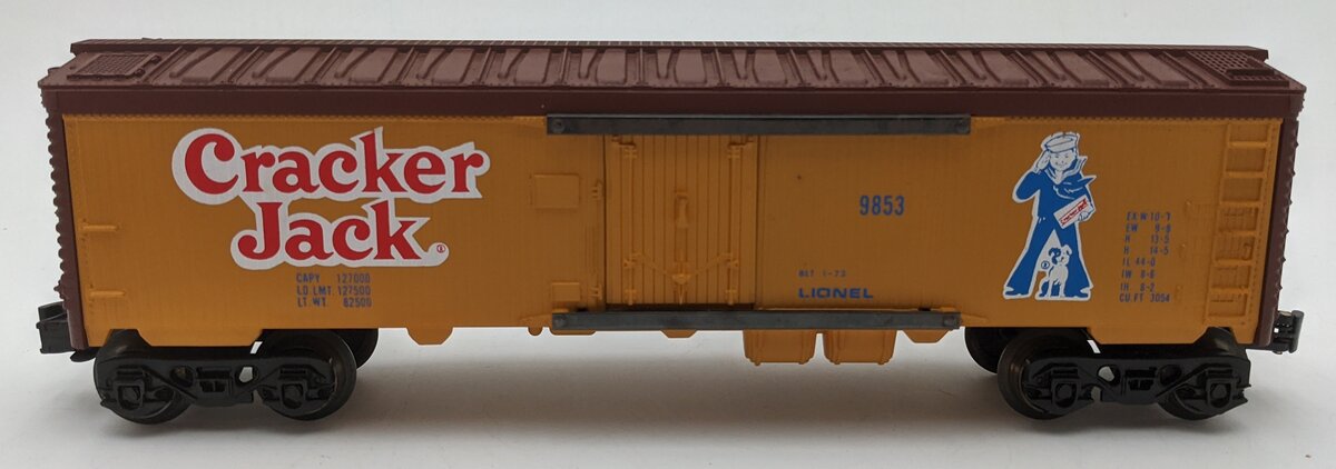 Lionel 6-9853 O Gauge Cracker Jack Billboard Reefer Car (Caramel) VG/Box