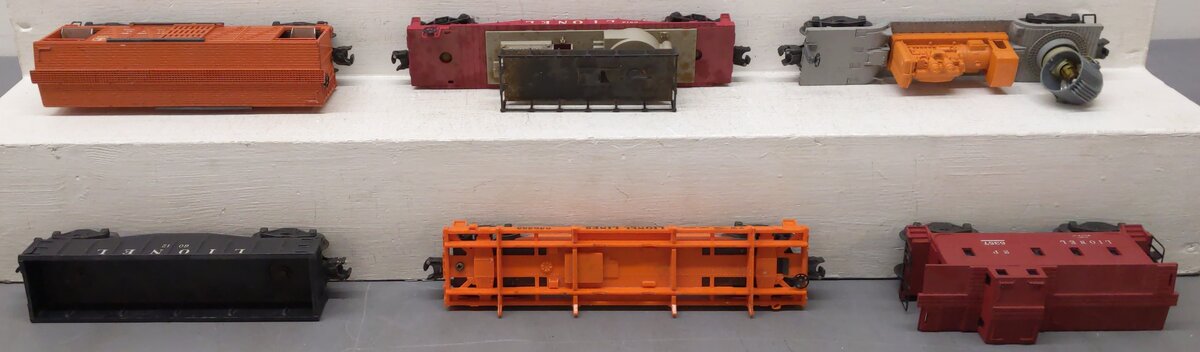 Lionel Vintage O Gauge Freight Cars: 6012, 6357, 6362-55, 3656, 3520, 6812 [6] VG