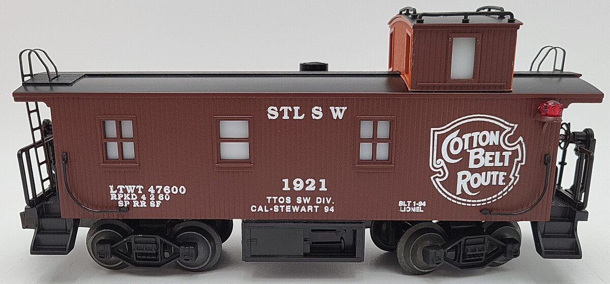 Lionel 6-52047 O Gauge SSW 1944 Cottonbelt Woodside Caboose #1921 EX/Box