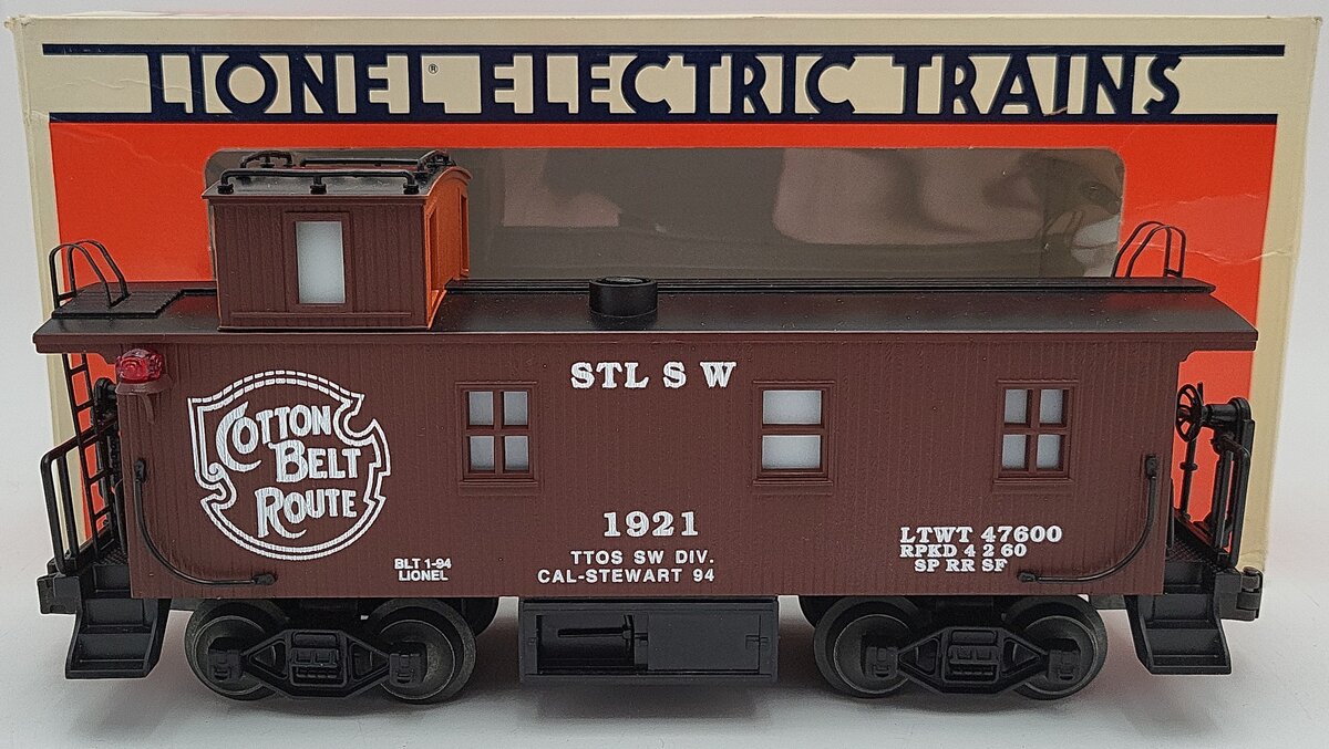 Lionel 6-52047 O Gauge SSW 1944 Cottonbelt Woodside Caboose #1921 EX/Box