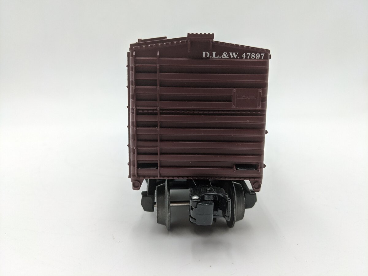 Lionel 6-39248 O Gauge Erie Lackawanna Double Door Box Car w/Hobo Inside #47897 EX