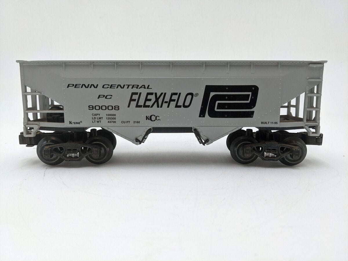 K-Line K90008 O Gauge Penn Central Flex-Flo 2-Bay Hopper EX