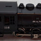 Bachmann 4733 N Scale Santa Fe Steam Locomotive #116 EX