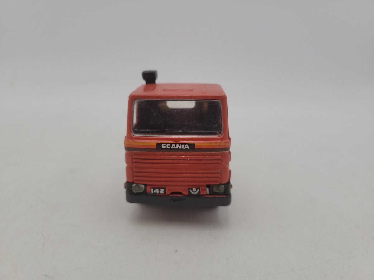 ARPRA Supermini R142 1:50 Scale Orange Semi Truck Die Cast Tractor Trailer VG/Box