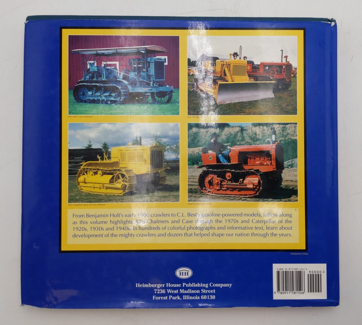 Classic Vintage Crawlers & Dozers Vol.1 Hardcover Book By Donald J. Heimburger VG
