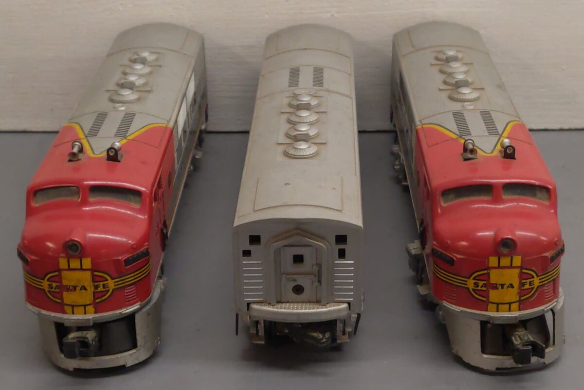 Lionel 2353 Vintage O Santa Fe F-3 ABA Diesel Locomotive [3] VG