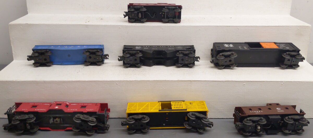 Lionel Vintage O Gauge Freight Cars #6457,25000,6517,6112,6357,6656,6464-425 [7] VG
