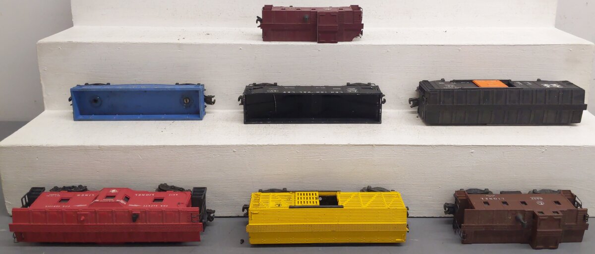 Lionel Vintage O Gauge Freight Cars #6457,25000,6517,6112,6357,6656,6464-425 [7] VG