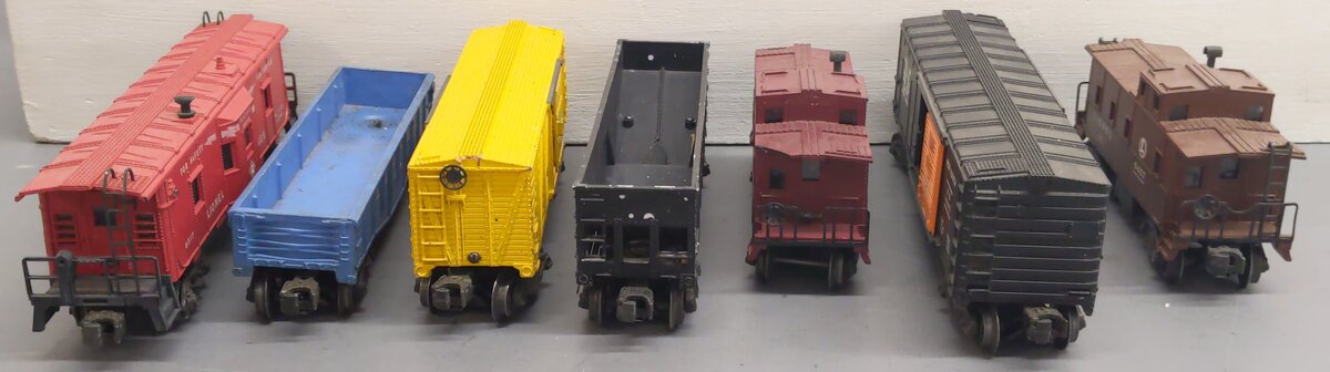 Lionel Vintage O Gauge Freight Cars #6457,25000,6517,6112,6357,6656,6464-425 [7] VG