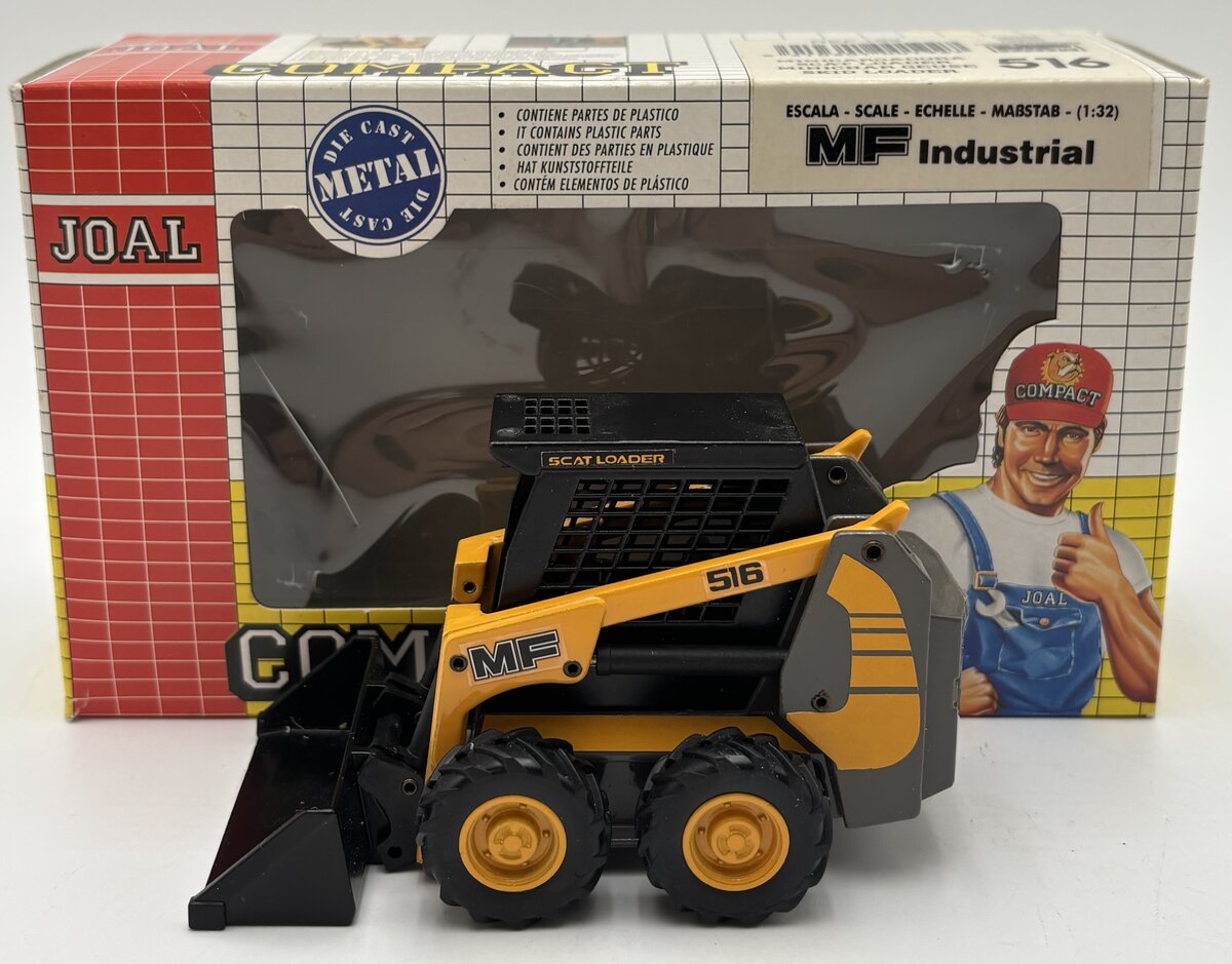 Joal 192 1:32 MF Industrial Scat Loader 516 Die-Cast Metal With Working Parts LN/Box