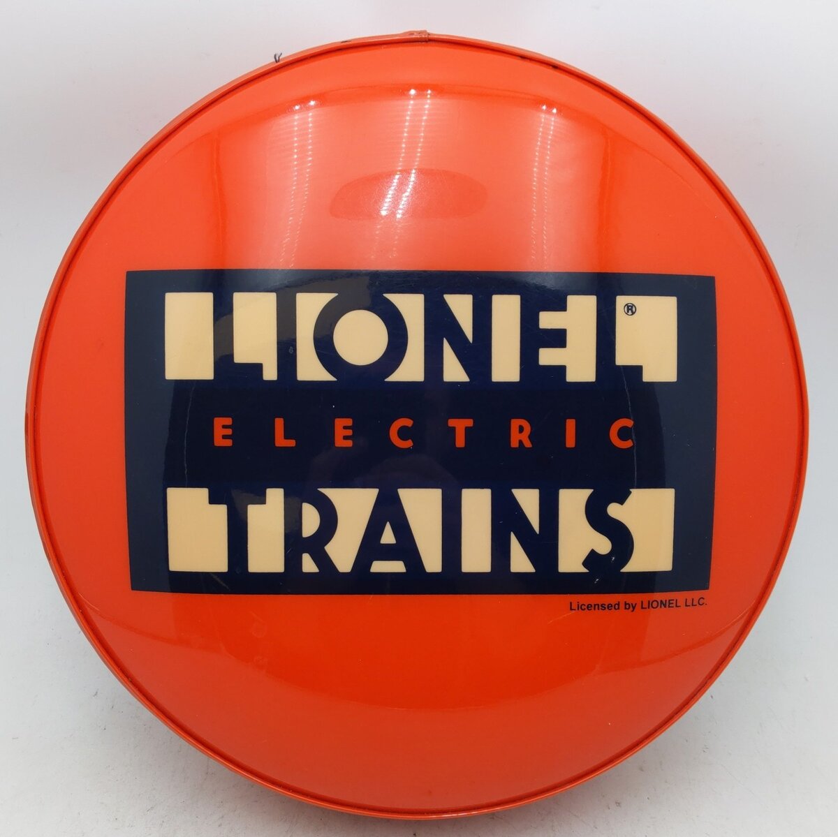 Lionel Rectangle Logo Orange Bar Stool EX