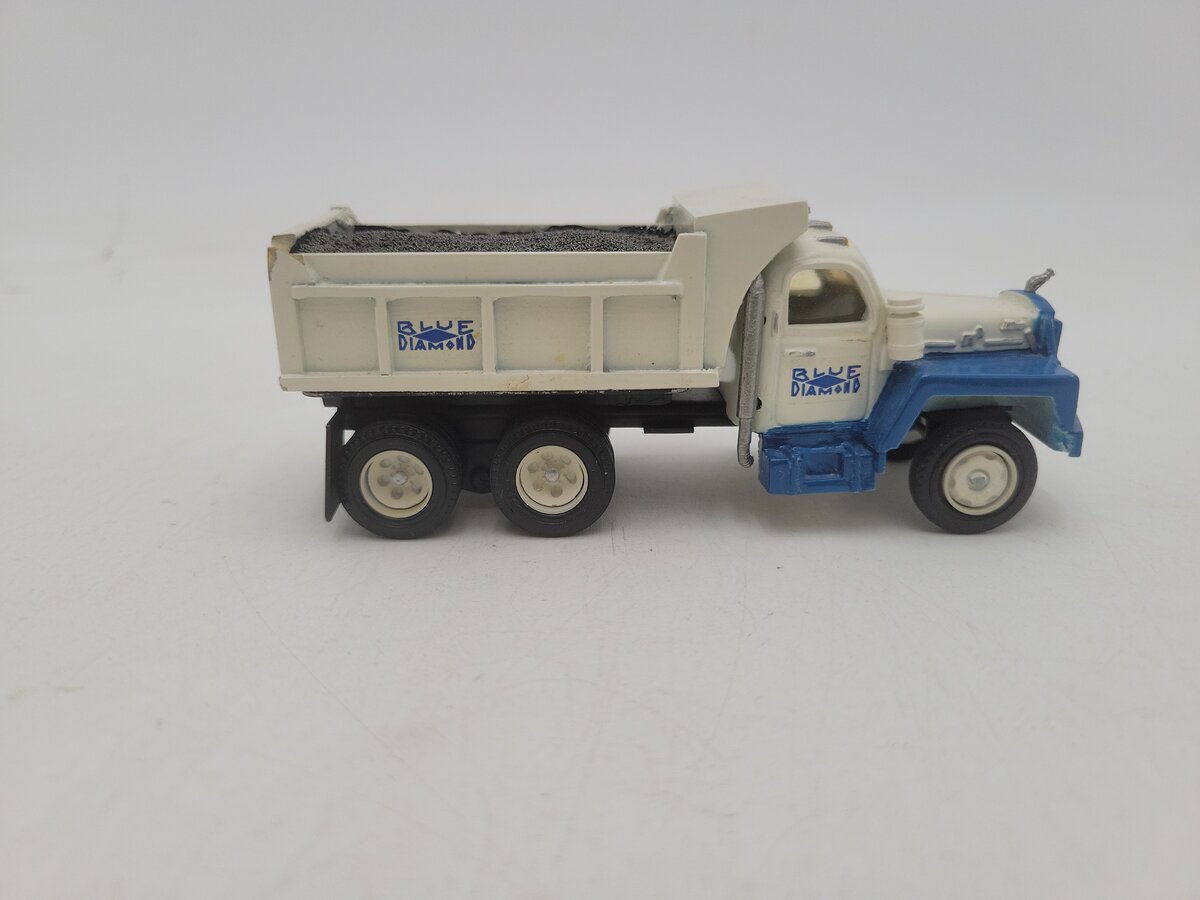DeHanes 201 1:50 Scale Mack Dump Truck Blue Diamond W/Coal Load Die Cast Model VG