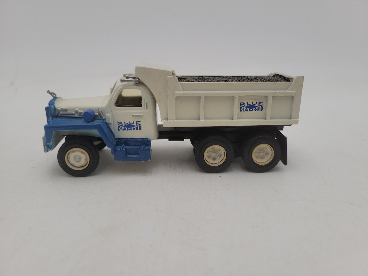 DeHanes 201 1:50 Scale Mack Dump Truck Blue Diamond W/Coal Load Die Cast Model VG