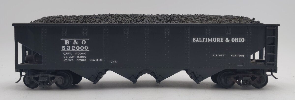 Lionel 716 Vintage O Prewar Baltimore & Ohio 532000 Hopper (2-Rail) -Restored