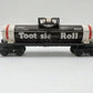 Lionel 6-9324 O Gauge Tootsie Roll Single Dome Tank Car VG