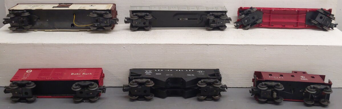 Lionel Vintage O Gauge Freight Cars #6430,6357,356225,3662,6456,X6014 [6] VG