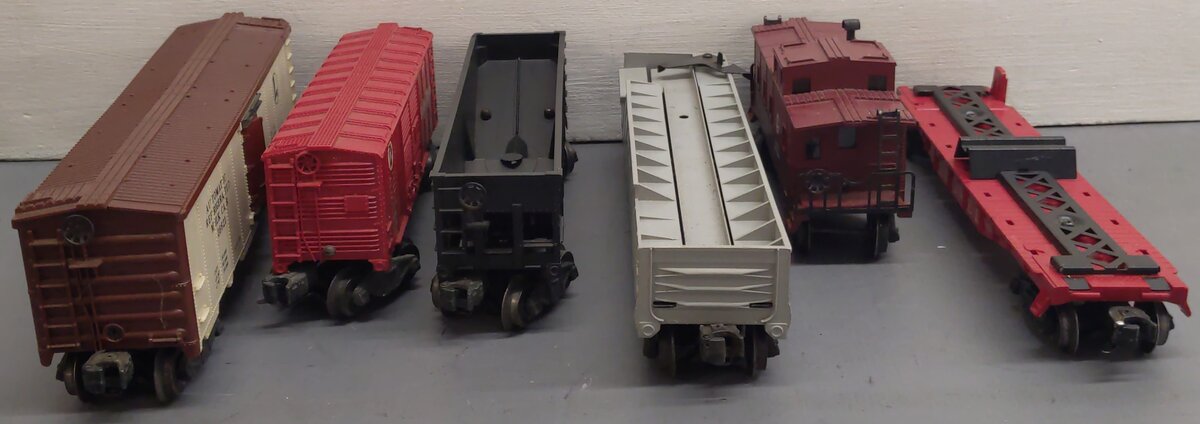 Lionel Vintage O Gauge Freight Cars #6430,6357,356225,3662,6456,X6014 [6] VG