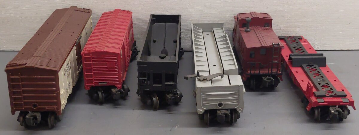 Lionel Vintage O Gauge Freight Cars #6430,6357,356225,3662,6456,X6014 [6] VG