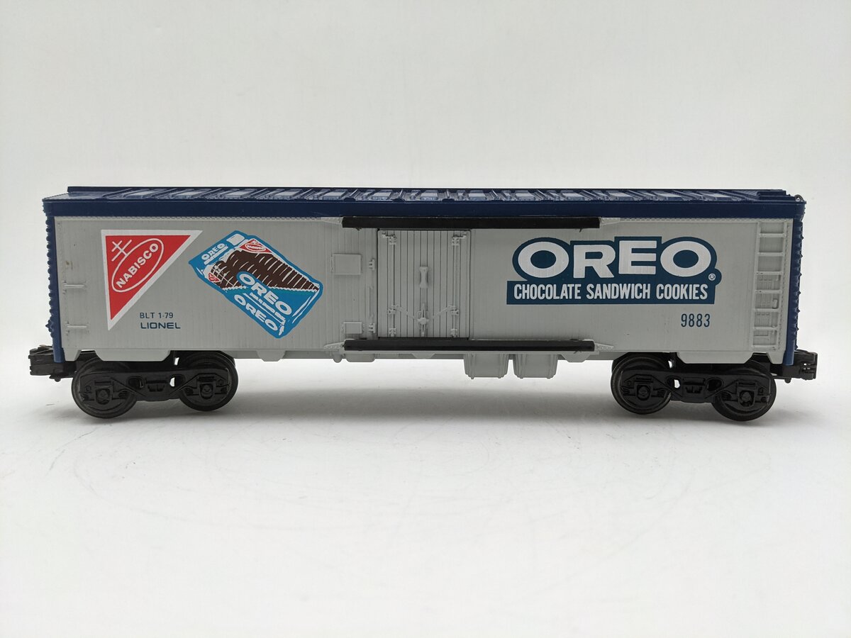 Lionel 6-9883 O Gauge Nabisco Oreo Billboard Reefer Car EX