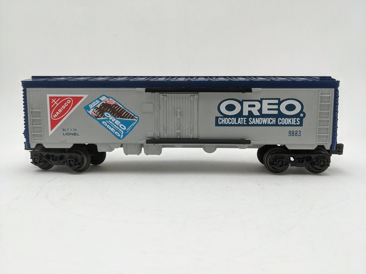 Lionel 6-9883 O Gauge Nabisco Oreo Billboard Reefer Car EX