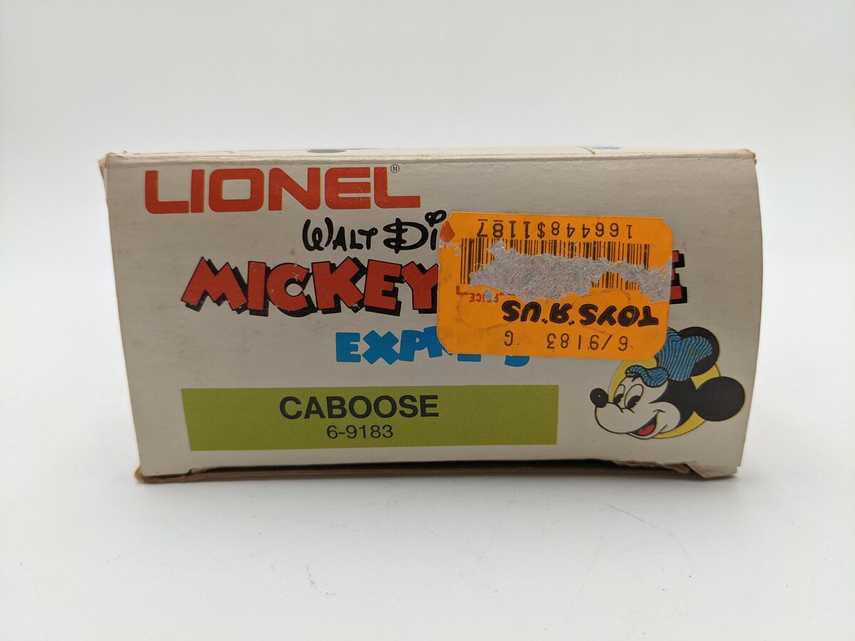 Lionel 6-9183 O Gauge Mickey Mouse Illuminated Caboose VG/Box