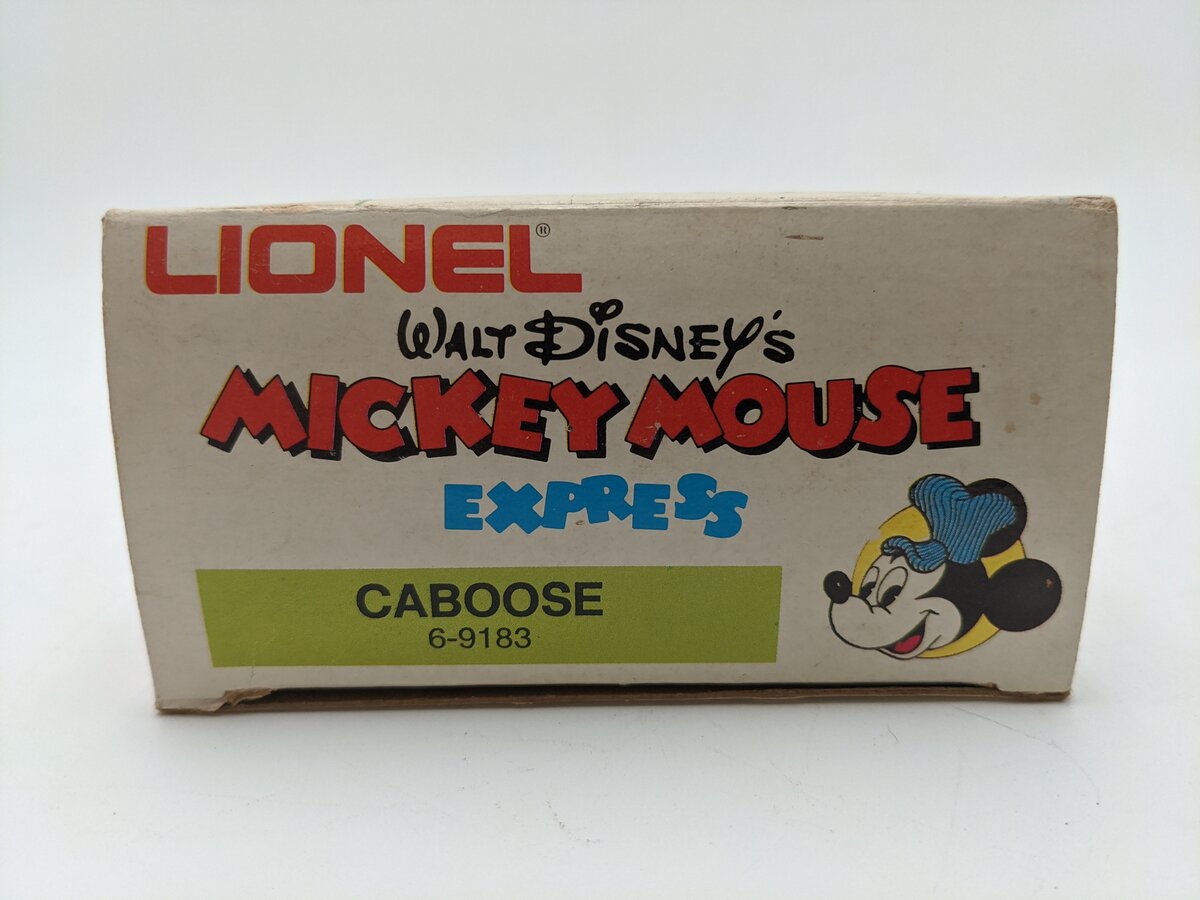 Lionel 6-9183 O Gauge Mickey Mouse Illuminated Caboose VG/Box