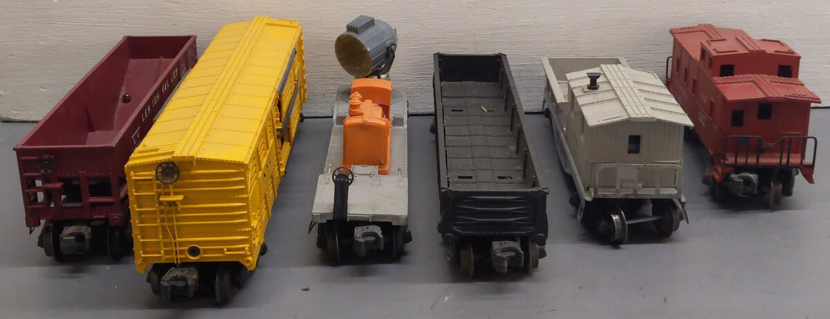 Lionel Vintage O Gauge Freight Cars #6356,3520,6119,25000,6257,6462 [6] VG