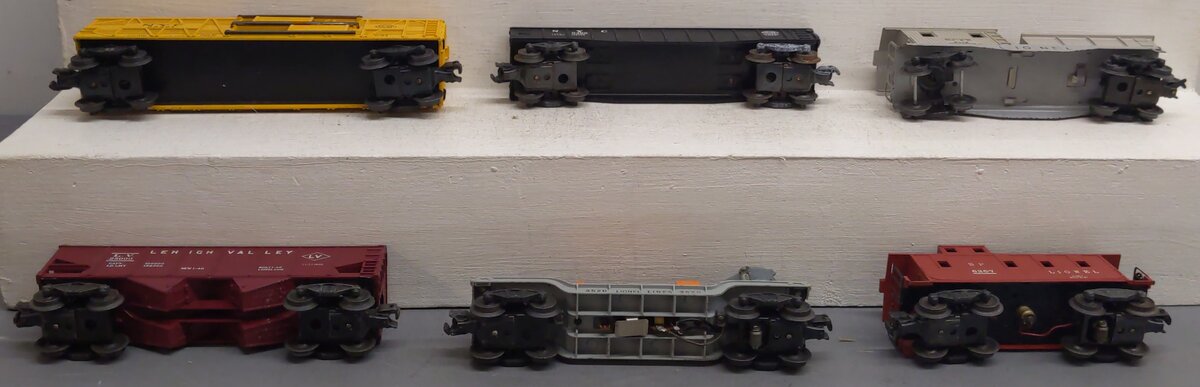 Lionel Vintage O Gauge Freight Cars #6356,3520,6119,25000,6257,6462 [6] VG