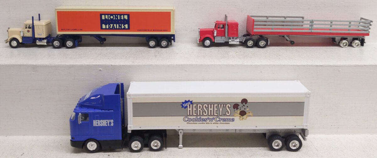 Lionel & K-Line O Gauge Assorted Tractor Trailers [3] VG