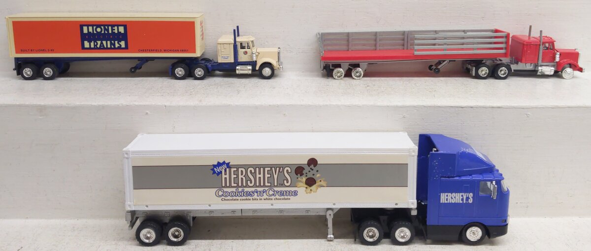 Lionel & K-Line O Gauge Assorted Tractor Trailers [3] VG