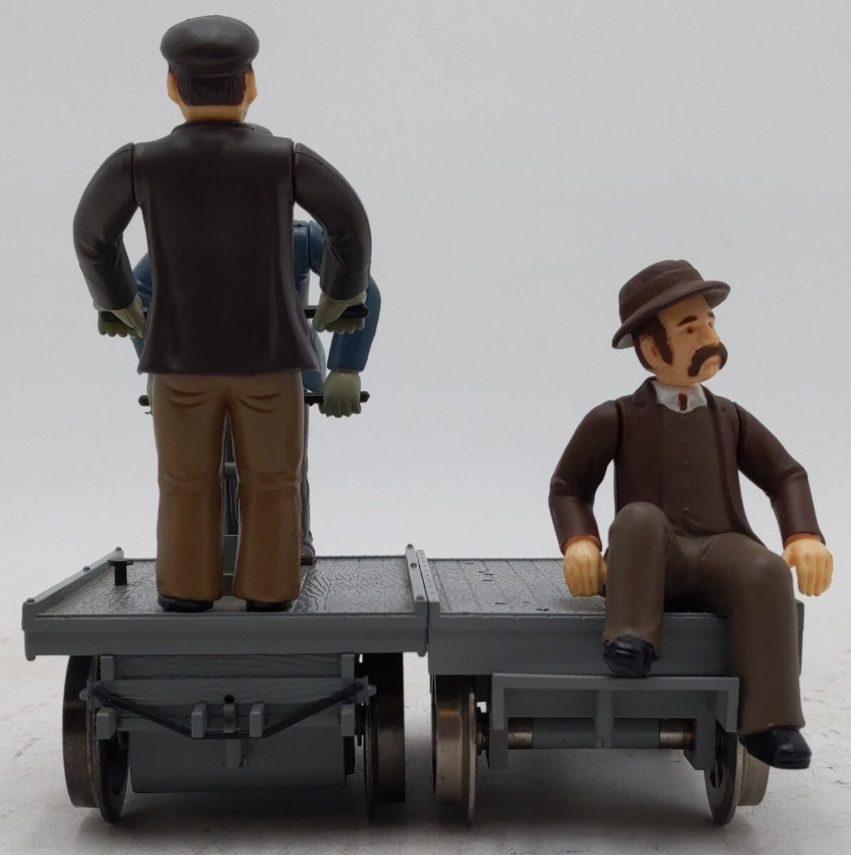 Bachmann 96201 G Motorized Handcar with Trailer VG