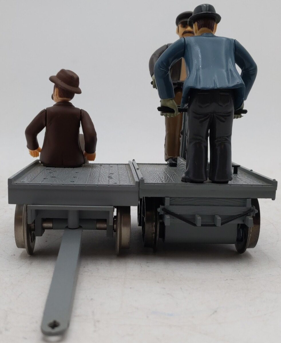 Bachmann 96201 G Motorized Handcar with Trailer VG