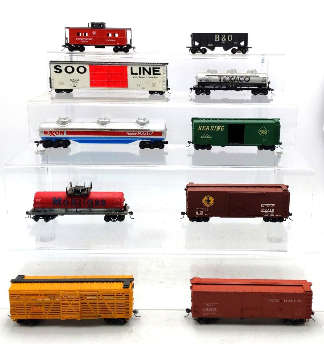 HO Scale Assorted Freight Cars [10] VG