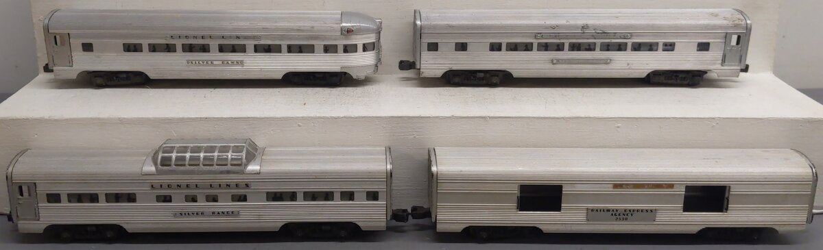Lionel Vintage O Lionel Lines Aluminum Passenger Cars #2533,2530,2531,2532 [4] VG